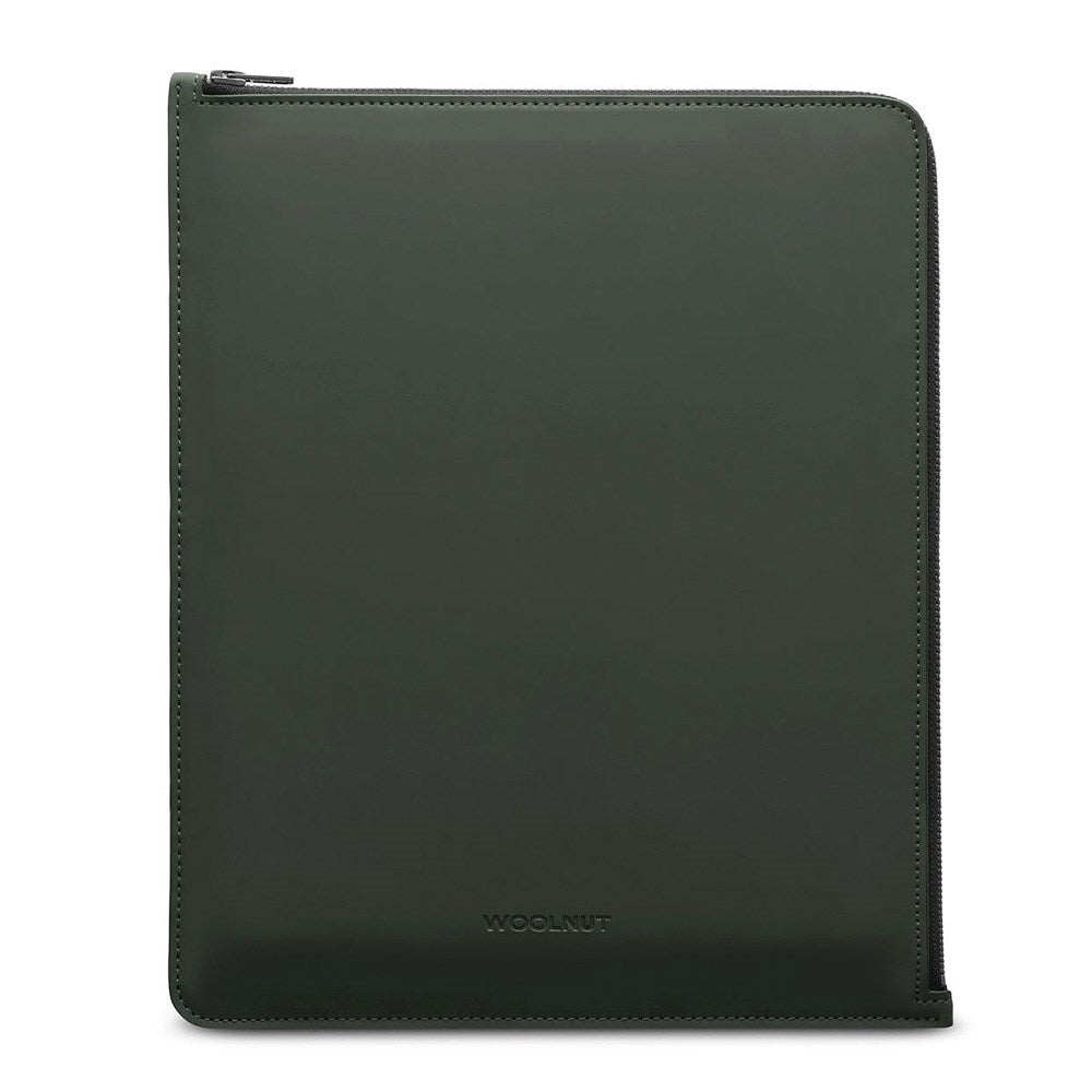 Woolnut PU Læder Folio Sleeve Til iPad / Tablet (325 x 265mm) - Grøn