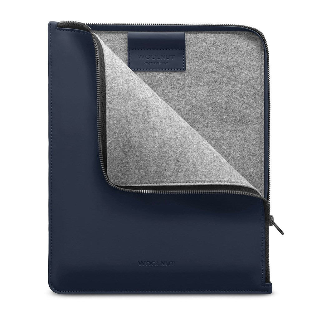 Woolnut PU Læder Folio Sleeve Til iPad / Tablet (325 x 265mm) - Blå