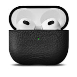 Woolnut AirPods (3. gen.) Ægte Læder Cover - Sort