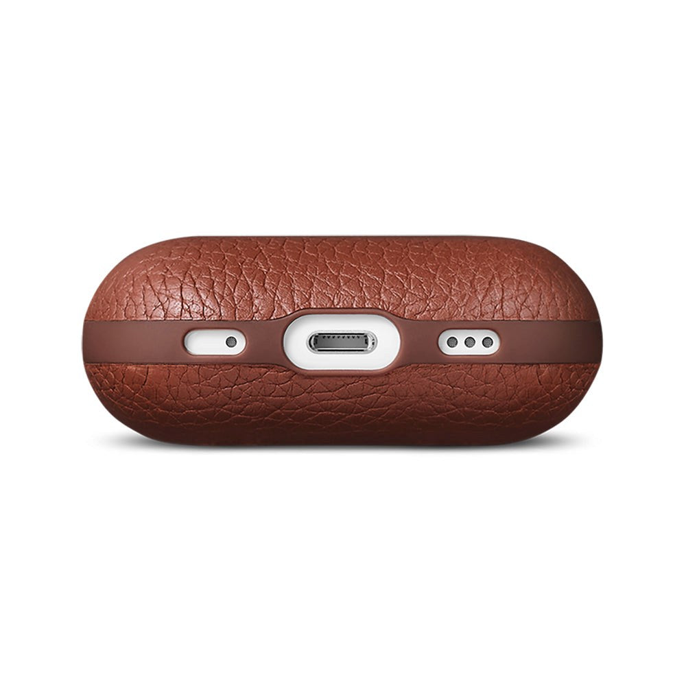 Woolnut AirPods Pro (2. gen.) Ægte Læder Cover - Brun