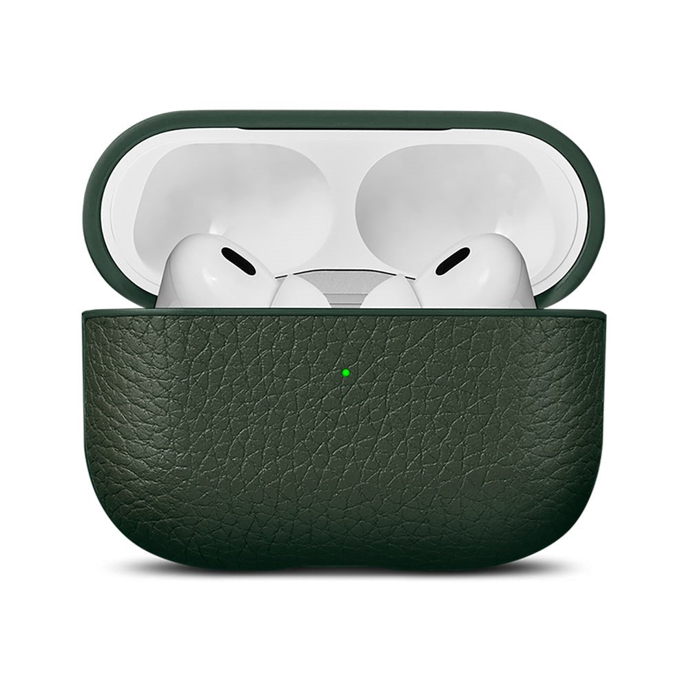 Woolnut AirPods Pro (2. gen.) Ægte Læder Cover - Grøn