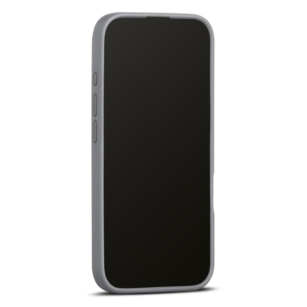 iPhone 16 WOOLNUT Ægte Læder Bagside Cover - MagSafe Kompatibel -Grå