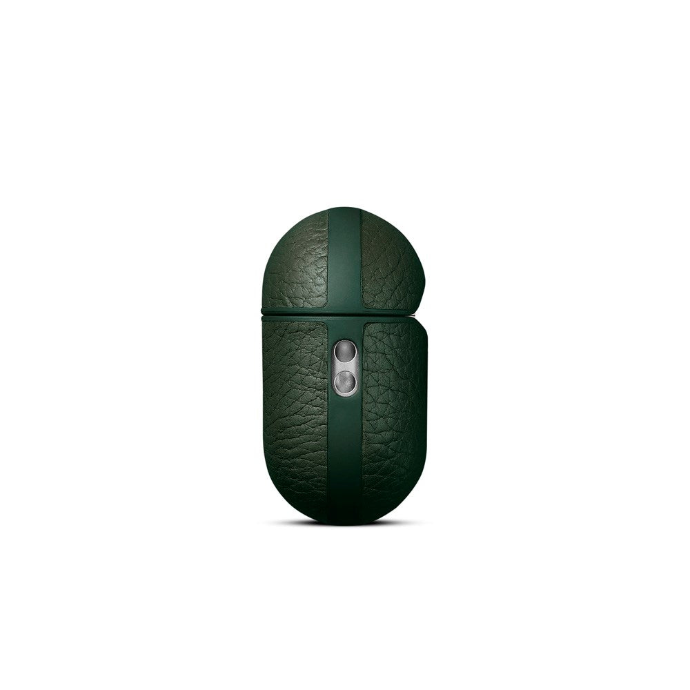Apple AirPods Pro (3. gen.) - WOOLNUT Ægte Læder Cover - Grøn
