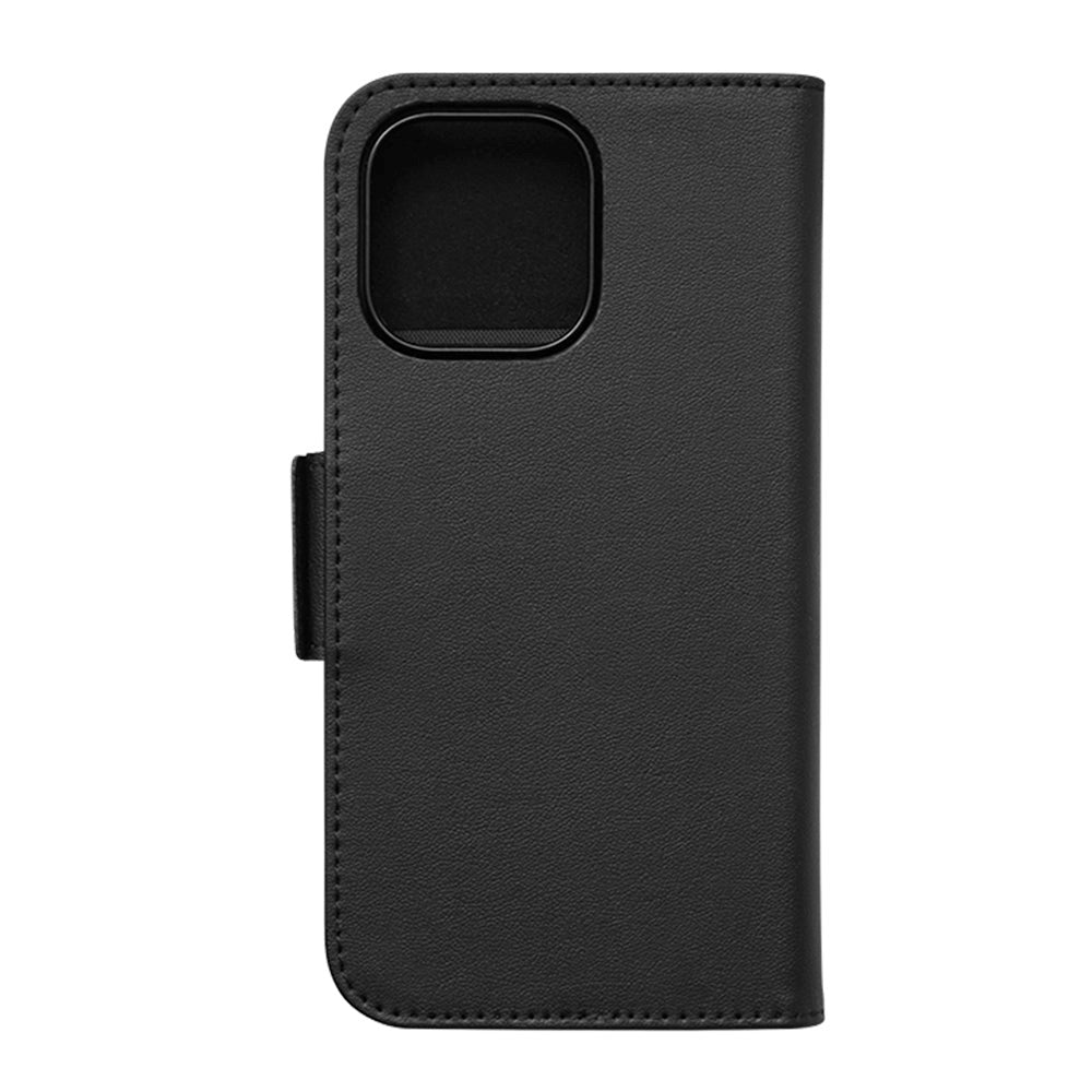iPhone 14 Pro Max Key Nordfjord Slim Wallet Læder Cover m. Pung - Sort