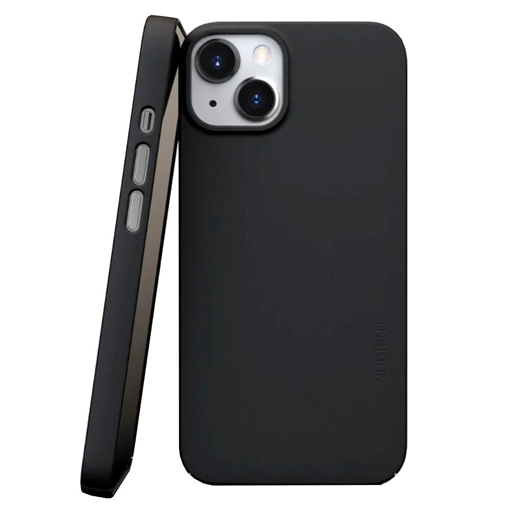 Nudient Thin Case V3 iPhone 13 Bagside Cover - Ink Black