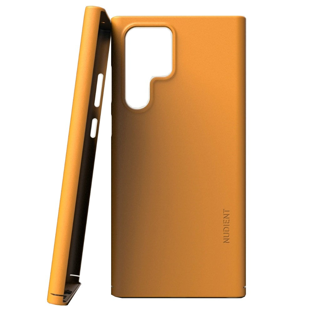 Nudient Thin Case V3 Samsung Galaxy S22 Ultra Bagside Cover - Saffron yellow