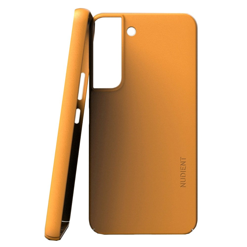 Nudient Thin Case V3 Samsung Galaxy S22 Bagside Cover - Saffron yellow