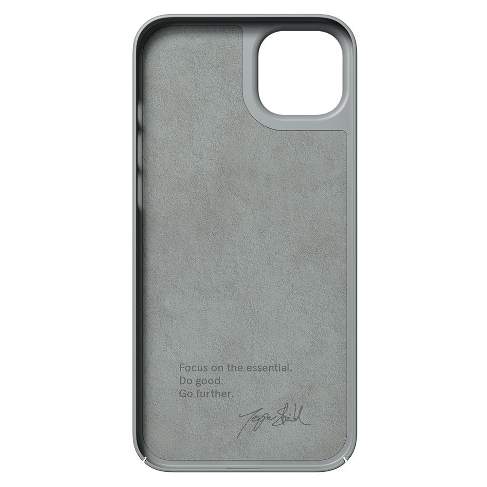 Nudient Thin Case iPhone 14 Plus Bagside Cover - Concrete Grey