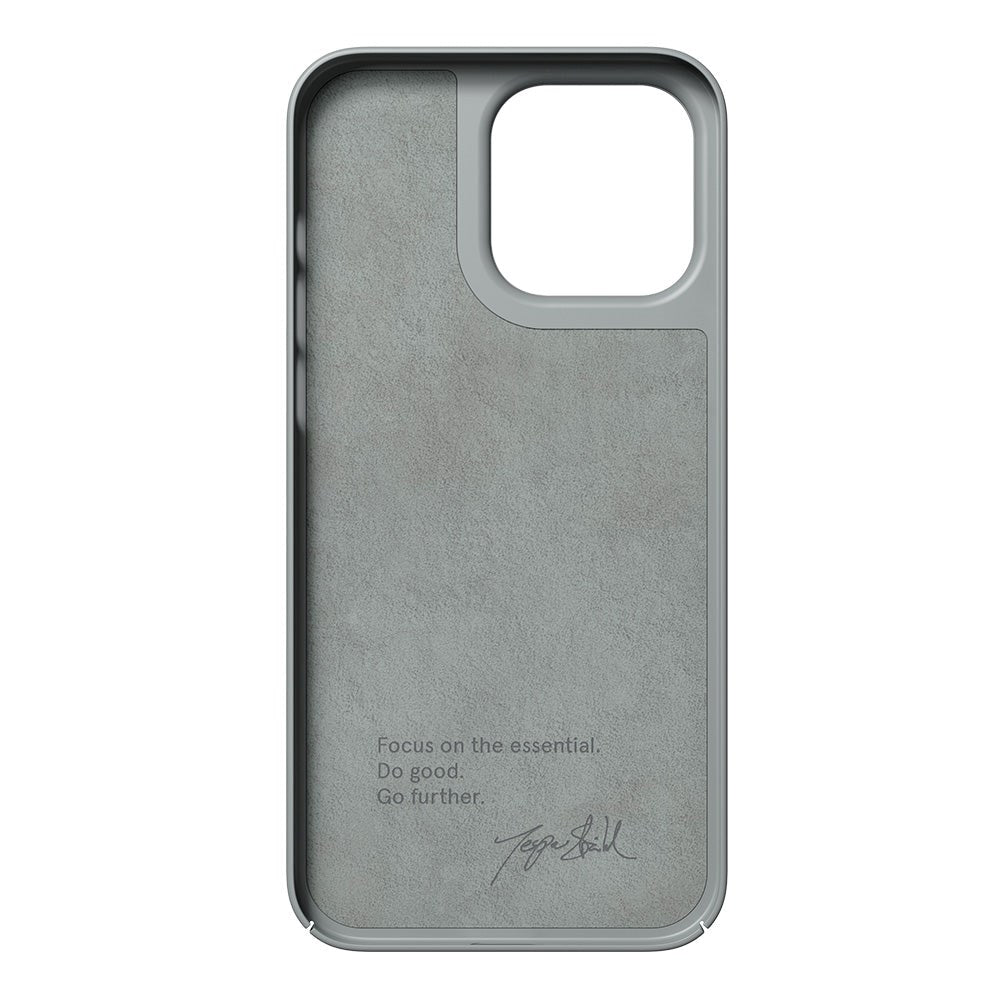 Nudient Thin Case iPhone 14 Pro Max Bagside Cover - Concrete Grey