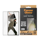 Samsung Galaxy 24 Ultra PanzerGlass Ultra Wide Fit Re:fresh Beskyttelsesglas m. EasyAligner - Diamond Strength - Sort Kant