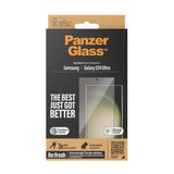 Samsung Galaxy 24 Ultra PanzerGlass Ultra Wide Fit Re:fresh Beskyttelsesglas m. EasyAligner - Diamond Strength - Sort Kant