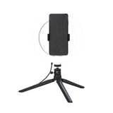 White Shark 1200lm Ring Light - Tripod - Mobilholder - 20cm - Sort