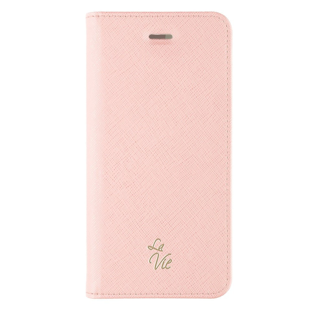 Apple iPhone X/XS La Vie Flipcover m. Kortholder - Lyserød