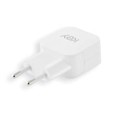 KEY Power 12W Vægoplader m. USB-A - med Lightning Kabel - Hvid