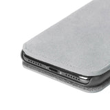 Krusell Broby Slim Wallet iPhone XS/X Ruskind Flip Cover - Grå