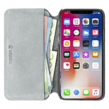 Krusell Broby Slim Wallet iPhone Xr Ruskind Flip Cover - Grå