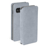 Samsung Galaxy S10 Krusell Broby Slim Wallet Ruskind Flip Cover - Grå