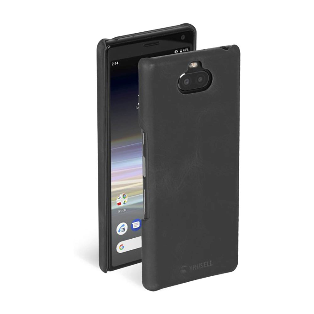 Krusell Sunne Cover Sony Xperia 10 Læder Cover - Sort