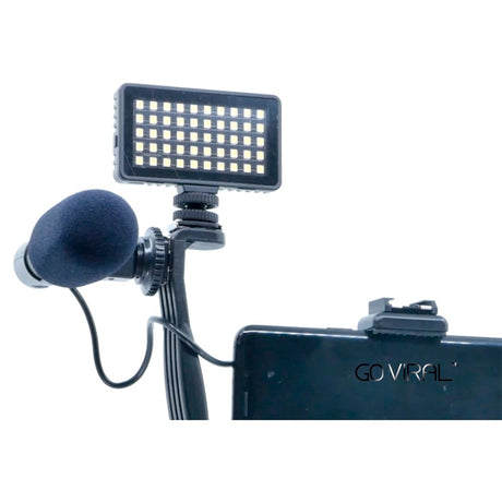 Digipower Super Star Vlogging Kit m. Stativ til Smartphone m. Fjernbetjening & Mikrofon - Sort