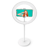Digipower My Story 10" Ring Light Bordstander m. Fjernbetjening & Mobilholder - Hvid - (DEMO)