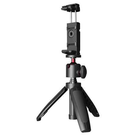 Digipower Mini 3 Extendable Tripod til Smartphone m. Bluetooth Fjernbetjening - Maks Mobil: 60 - 90mm - Sort