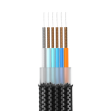 Rolling Square inCharge X USB-A og USB-C Kabel TIL Micro USB / USB-C / Lightning 6-I-1 100W - Sort