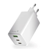 Hune Huron 100W Vægoplader - 1 x USB-C & 1 x USB-A - Hvid