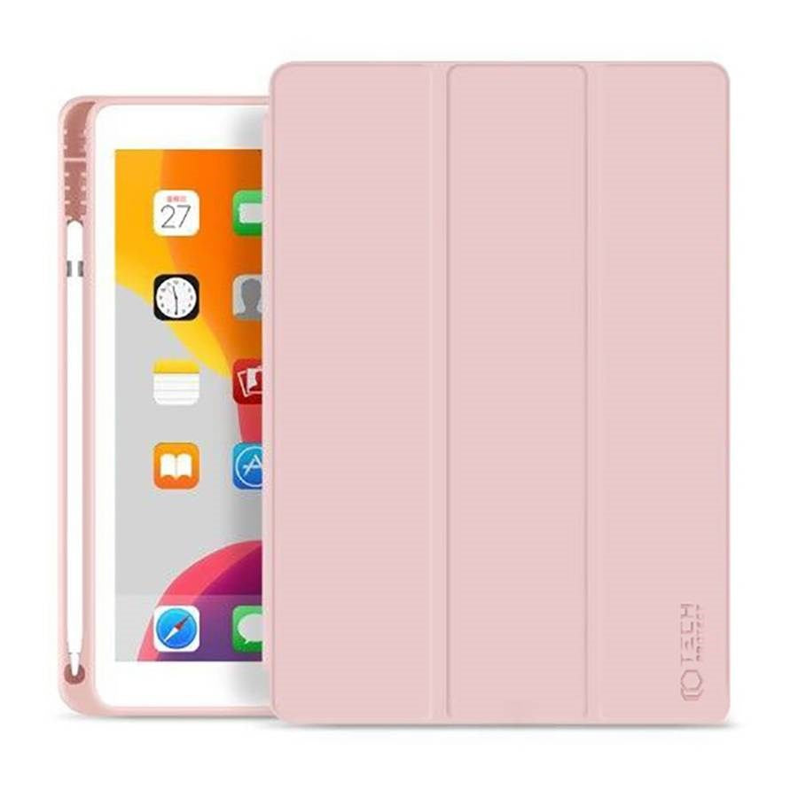 Tech-Protect Smartcase iPad 10.2'' (2019 / 2020 / 2021) Tri-fold Cover m. Pen Holder - Lyserød