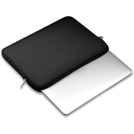 Tech-Protect MacBook / Laptop Neopren Sleeve 15-16" (37 x 26 cm) m. Ekstra Lomme - Sort