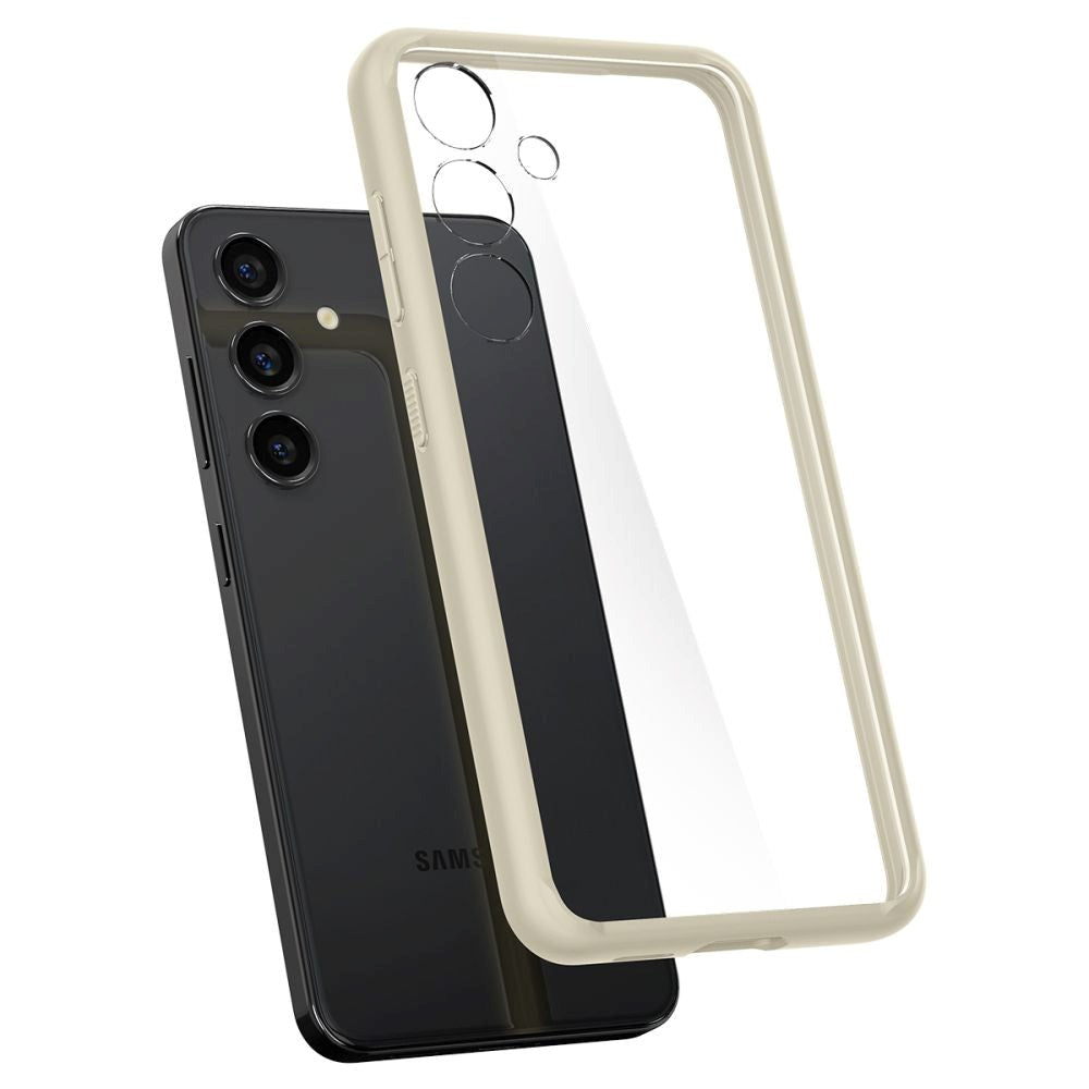 Samsung Galaxy S24 Spigen Ultra Hybrid Case - Gennemsigtig / Beige