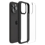 iPhone 15 Pro Max Spigen Ultra Hybrid Case - Gennemsigtig / Sort