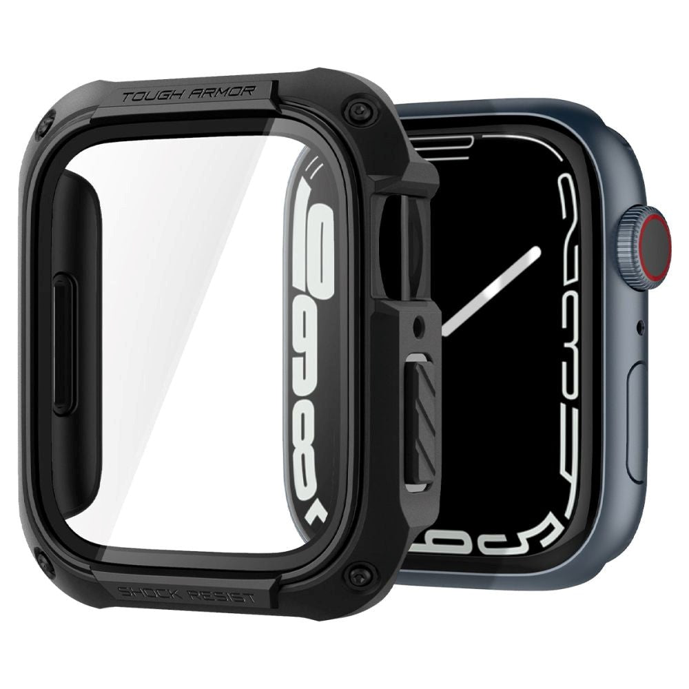 Apple Watch 9/8/7 (45mm) SPIGEN Tough Armor Cover - Sort