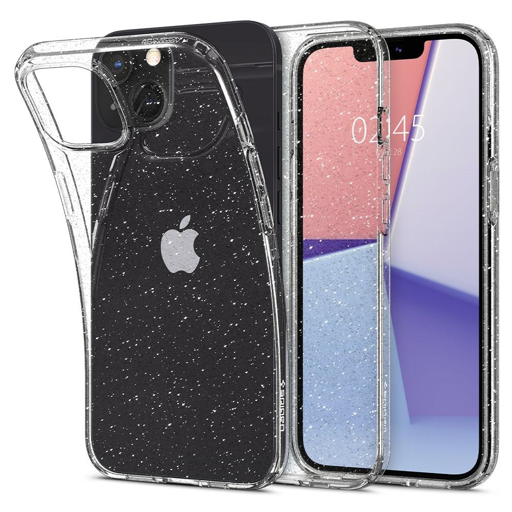 Spigen iPhone 13 Liquid Crystal Glitter Cover - Gennemsigtig