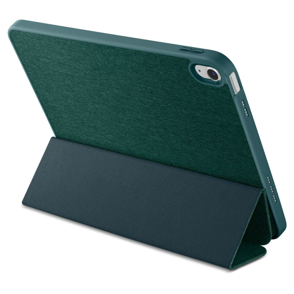 iPad 10.9" (2022) Spigen Urban Fit Stof Flip Cover m. Pen Holder - Grøn