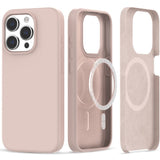 iPhone 15 Pro Tech-Protect Silikone Case - MagSafe Kompatibel - Candy Pink