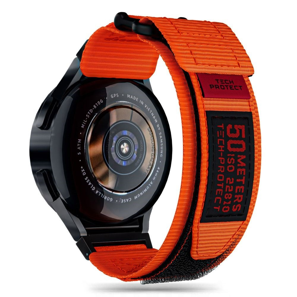 Samsung Galaxy Watch (4 / 5 / 5 Pro / 6) Tech-Protect Scout Pro Rem i Stof - Orange