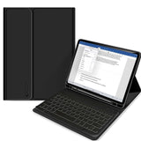 iPad 10.9" (2022) Tech-Protect Keyboard Cover m. Pencil Holder - Engelsk Layout - Sort