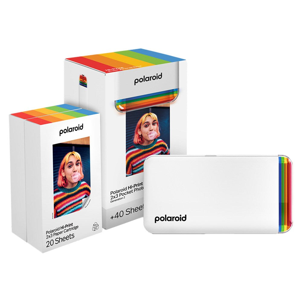 Polaroid Hi-Print Gen. 2 2x3 Everything Box m. Mobilprinter & 40 stk. Fotopapir - Hvid