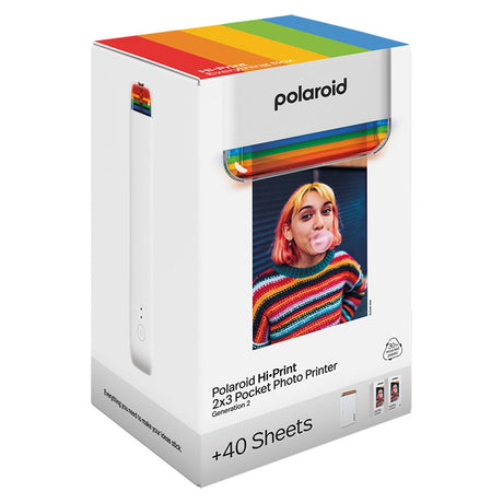 Polaroid Hi-Print Gen. 2 2x3 Everything Box m. Mobilprinter & 40 stk. Fotopapir - Hvid