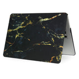 Macbook Air 11.6 Inch Marmor Cover - Sort/guld