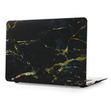 Macbook Air 11.6 Inch Marmor Cover - Sort/guld