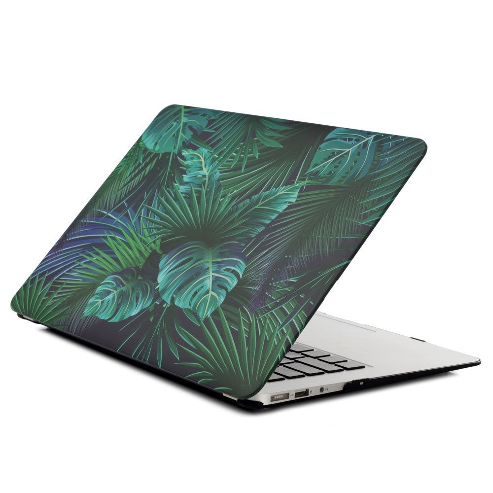 MacBook Air 11 Cover - Hard Case Jungle Design - Grøn / Blå