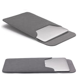 SOYAN Læder Sleeve til MacBook 13" (29 x 21.5 cm) - Grå