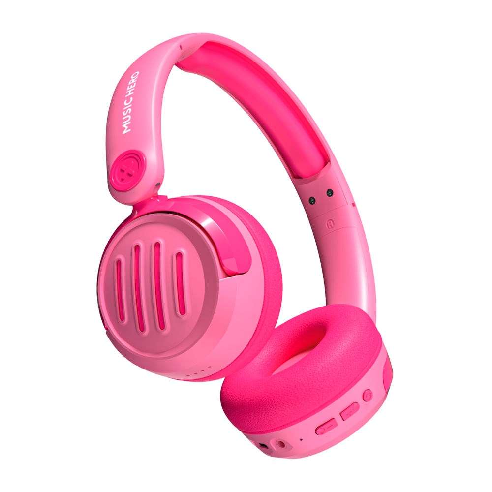 Trådløse On-Ear Høretelefoner til Børn - MUSIC HERO Kids - Lyserød