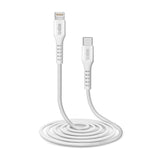 SBS USB-C til Lightning Kabel - 2 Meter - MFI - 480 Mbit/s - Hvid