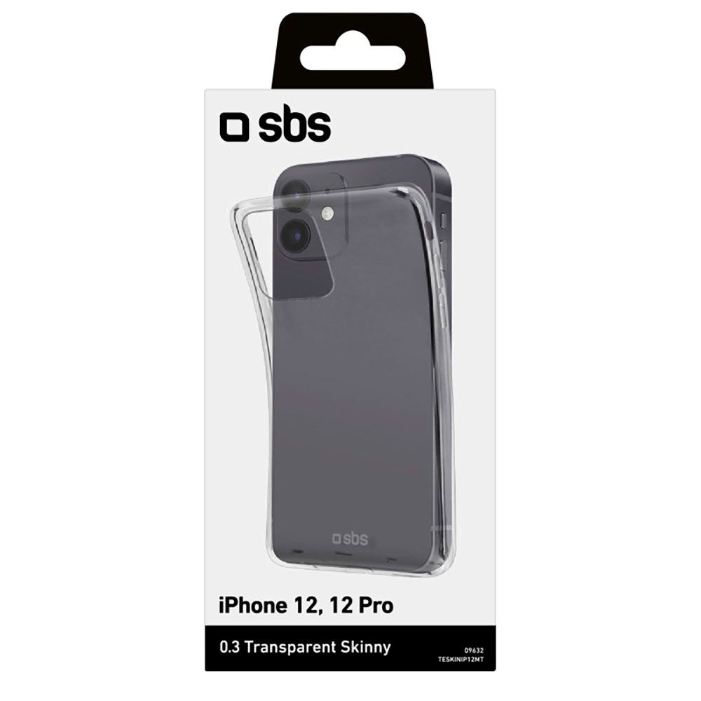 iPhone 12 / 12 Pro SBS Skinny Bagside Cover - Gennemsigtig