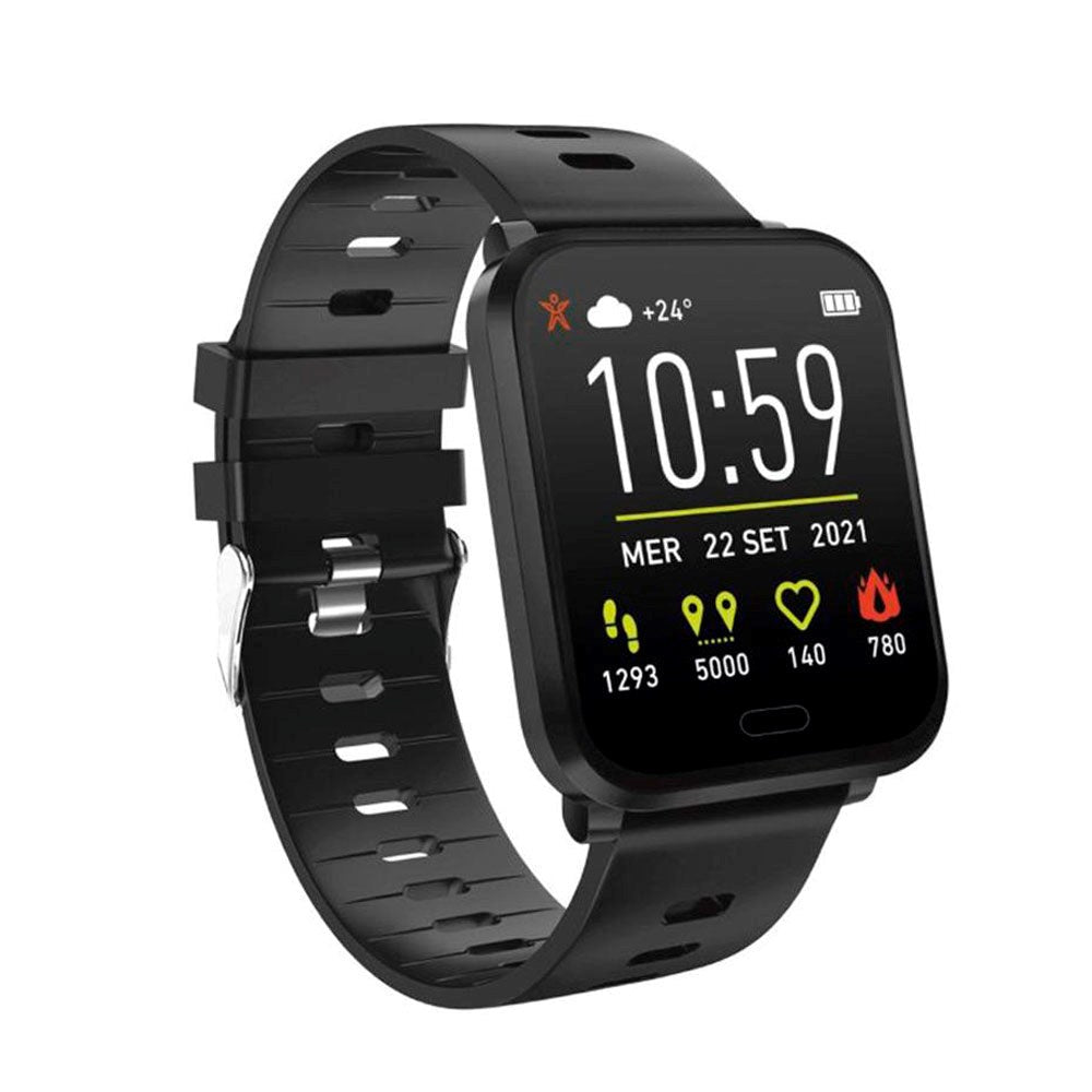 SBS Beat Spirit Smartwatch m. Søvntracker & Skridttæller - IP68 - Sort