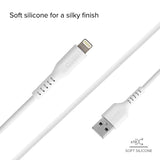 SBS USB-A til Lightning Kabel - 1 Meter - MFI - 480 Mbit/s - Hvid