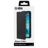 iPhone 13 Mini SBS Book Wallet Lite Cover m. Magnetfunktion - Sort