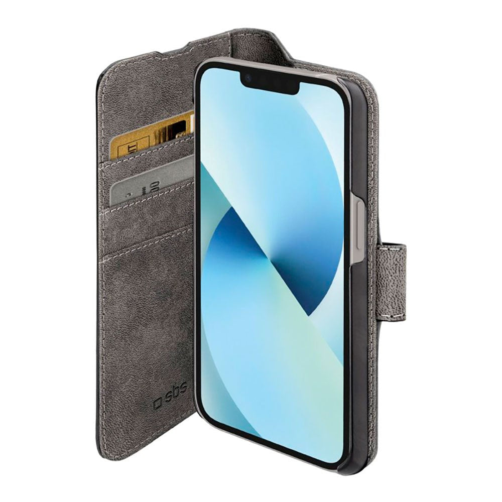 iPhone 14 / 13 SBS Wallet Stand Cover - Sort